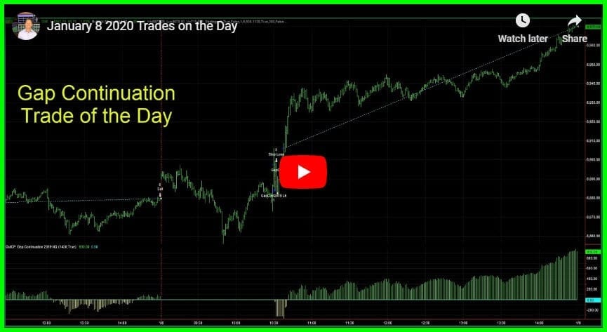 January 8 2020 Trades on the Day