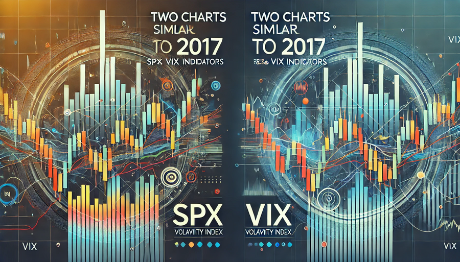 Two Charts Similar to 2017 - SPX and VIX Indicators