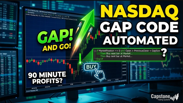 Gap and Go Strategy Open Code Added to Members Area