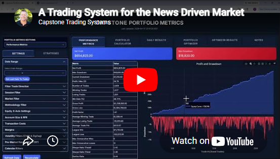 A Trading System for the News Driven Market – Capstone Trading Systems
