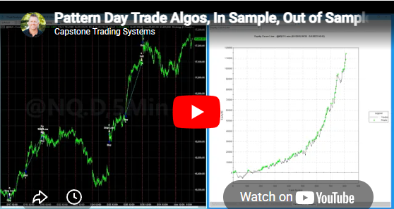 Open Code for Pattern Day Trade, In Sample - Out of Sample, Optimization, Algorithmic Portfolios