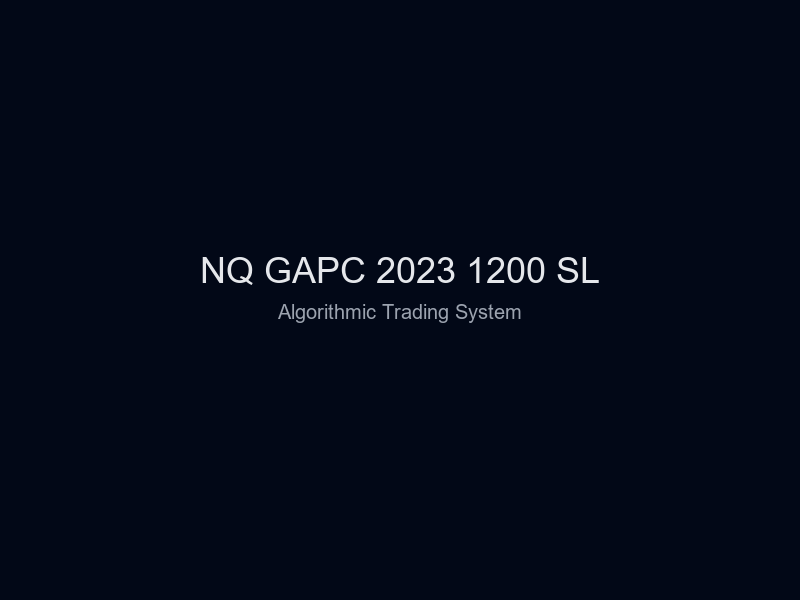 NQ GAPC 2023 1200 SL
