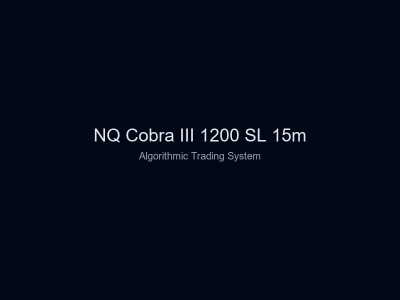 NQ Cobra III 1200 SL 15m