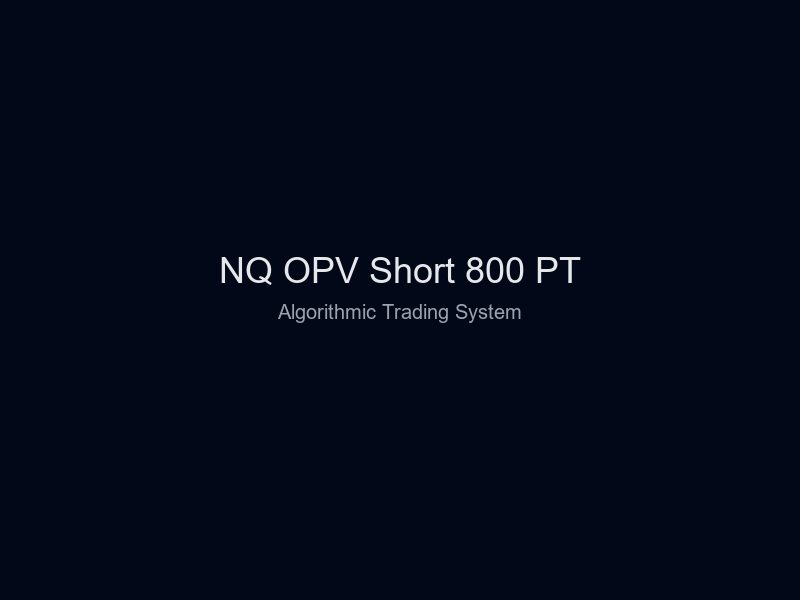 NQ OPV Short 800 PT
