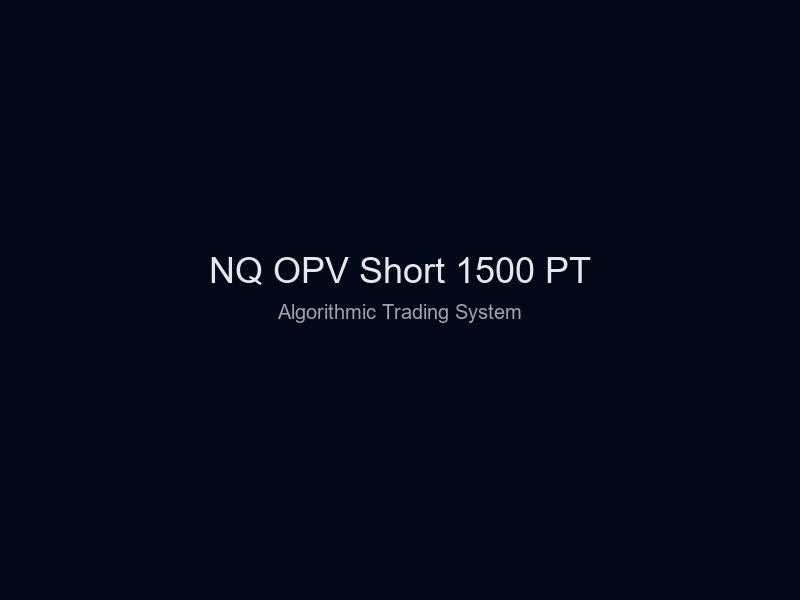 NQ OPV Short 1500 PT