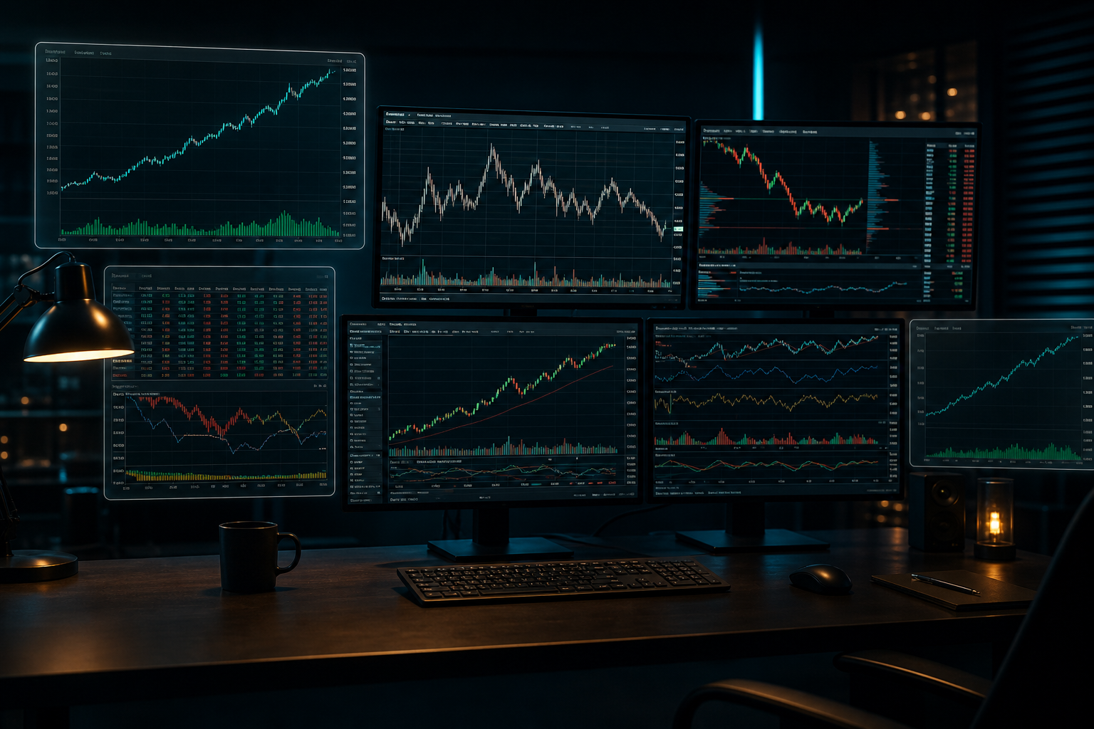 MultiCharts multi-window charting workstation